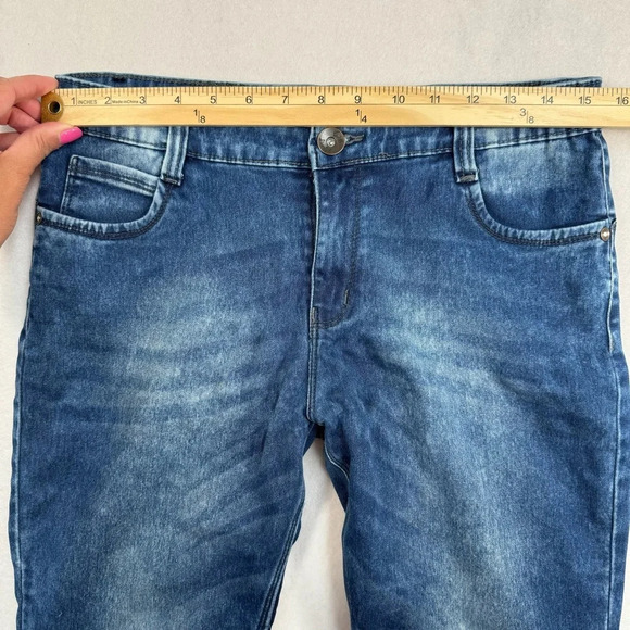 Ramp Stretch Skinny Jeans Womens Size 30 Acid Blue Wash Mid Rise - Picture 6 of 11